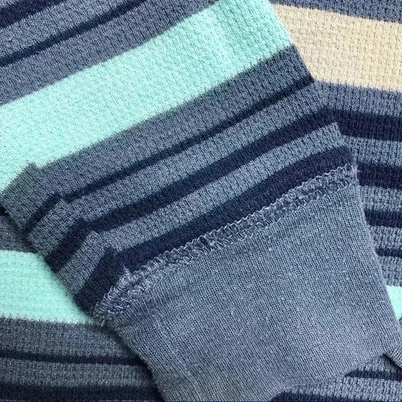 Circo Striped Shirt Long Sleeved Stripes Blue, Grey, & Black Size 4T - Picture 4 of 16